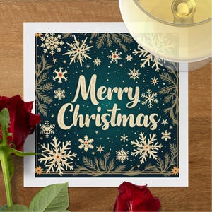 Christmas Napkins Set Snowflake Design Holiday Table Decor Festive Merry Christmas Napkin Pack Elegant Winter Party
