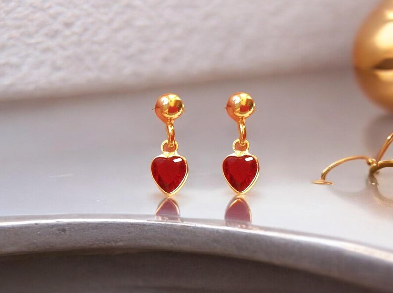 Sandy + Rizzo Red Hot Heart Earrings main image 0