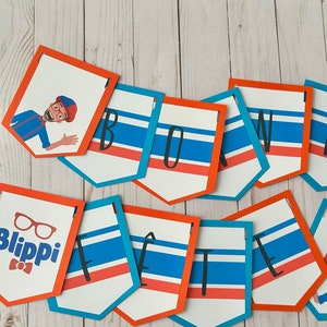 Children's party banner bippli birthday decoration French version