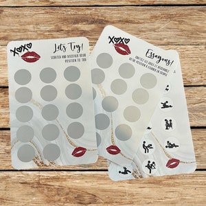 Carte à gratter couple, couple activité, scratch card for couple, st-valentin, valentine's day, gift for him, gift for her