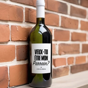 Sponsor Request, Wine Bottle Sticker Label Special Sponsor Announcement, Will You Be My Sponsor?
