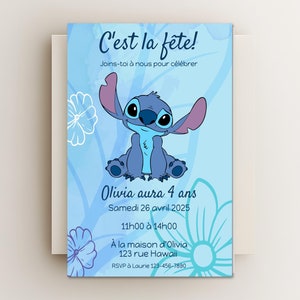 Editable stitchh birthday party invitation, invitation template, Birthday party, Editable and printable