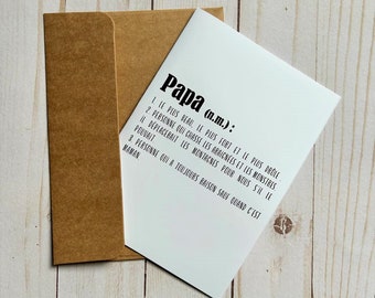 Carte fête des pères papa drôle