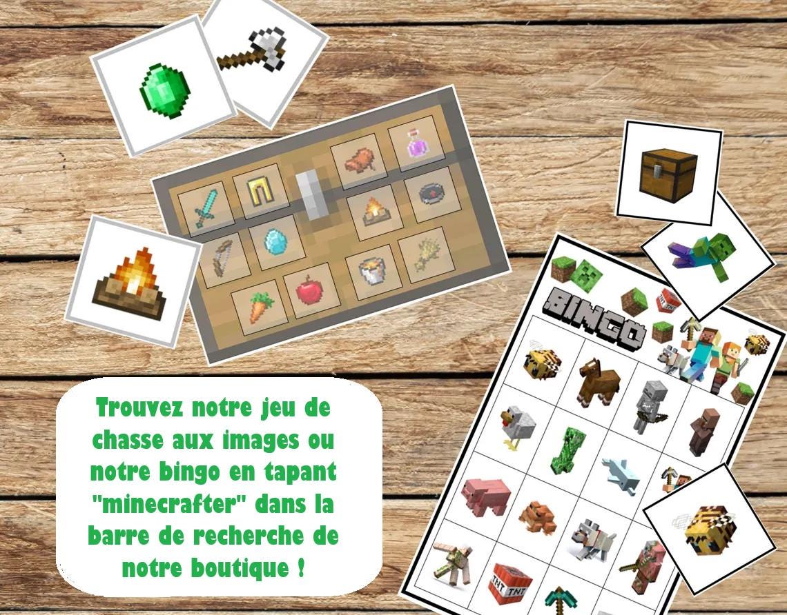 Corjl Editable Minecraft Invite – Instant Access (5x7)