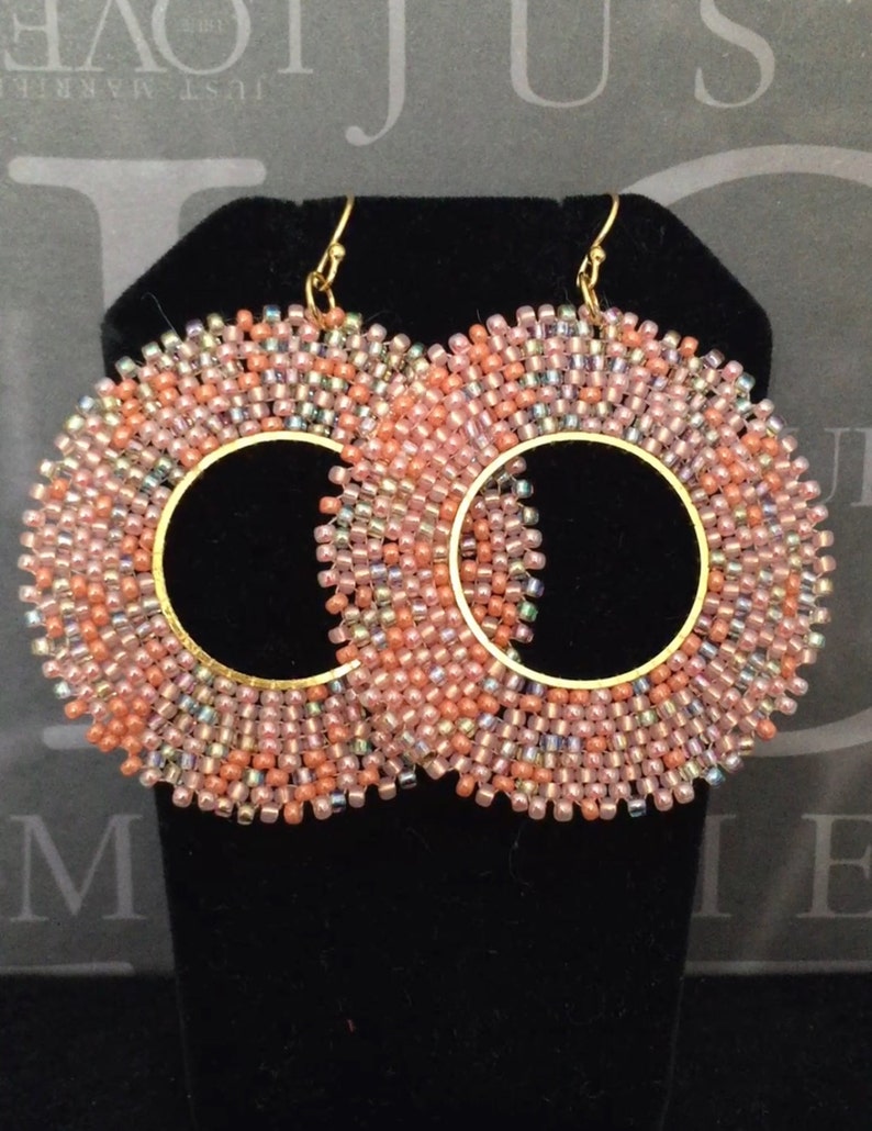 summer beaded earrings