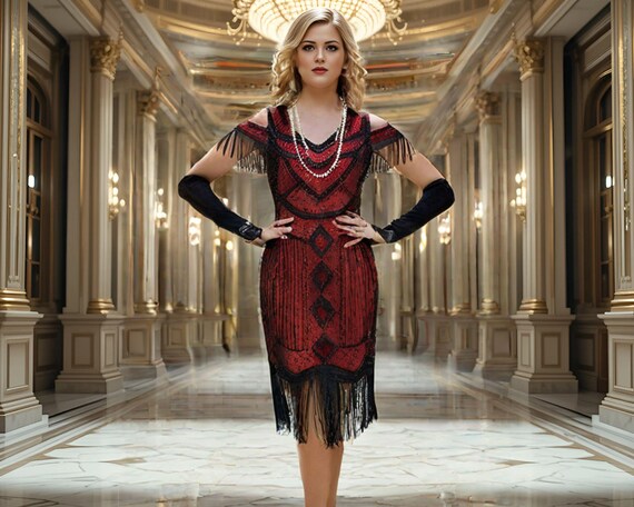 green emerald velvet dress 1920's Bedell Couture Magenta Velvet Metallic-Gold Lace Flapper Dress