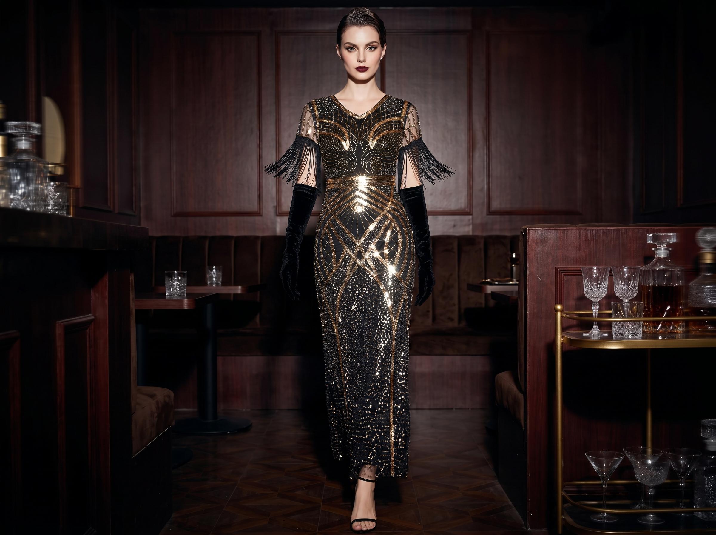 Black Gatsby Dress