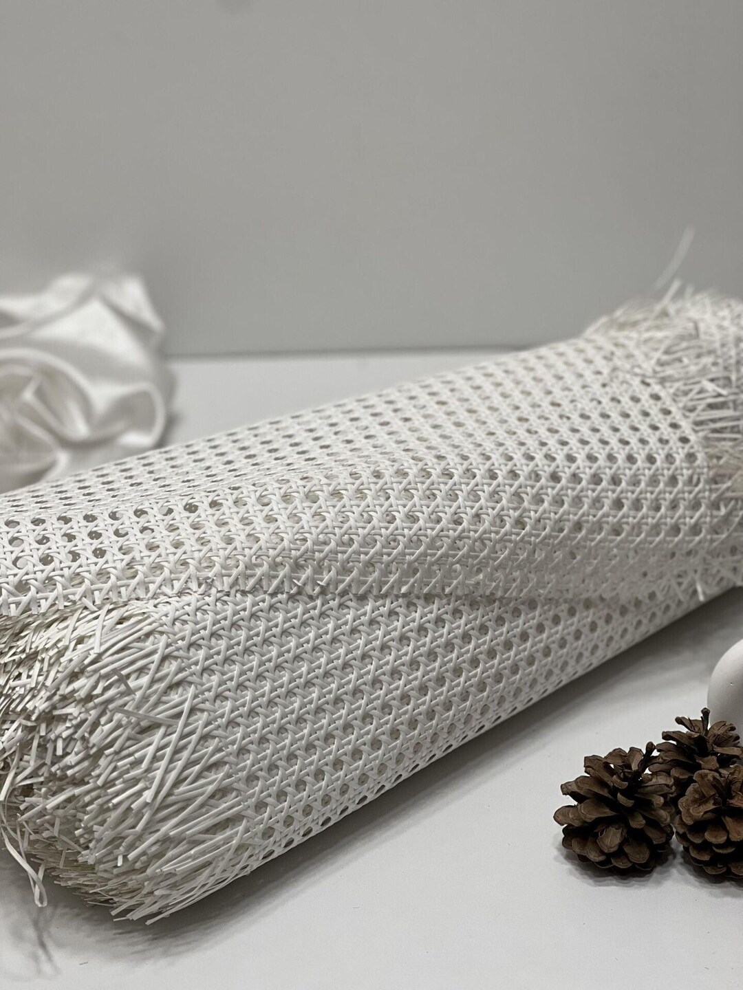 White PVC Cane Webbing 39.4