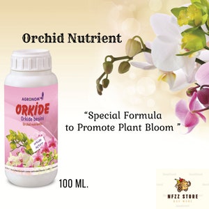 Orchid Nutrients, Liquid Plant Food Fertilizer Growth Enhancer, bloom (100ml)