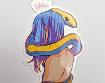 Original Art Sticker Horror Snake