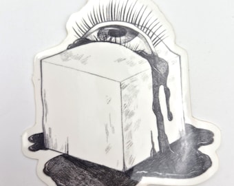 Original Art Sticker Horror Eye