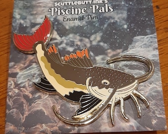 Red tail catfish Enamel Pin Fishkeeper Fish Aquarium