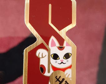 proSperity Universal Cool S sticker brushed gold maneki neko lucky cat cute That S Thing