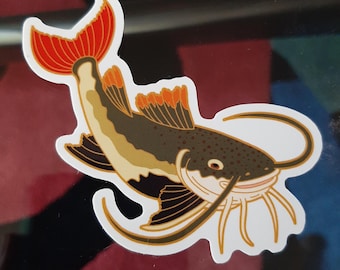 Redtail Red Tail Catfish Vinyl Sticker