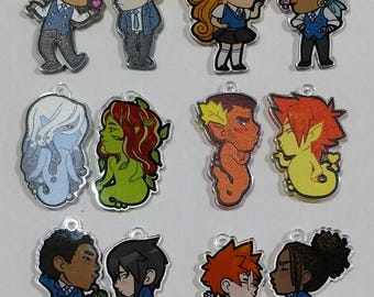 Mahou Shounen FIGHT! Kissing Charms Keychains