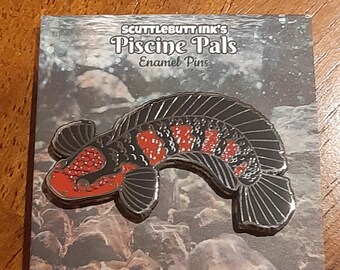 Emperor snakehead Enamel Pin Fishkeeper Fish Aquarium