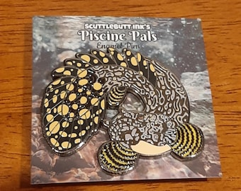 Ornate bichir Enamel Pin Fishkeeper Fish Aquarium