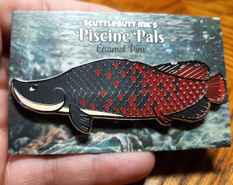 Arapaima Enamel Pin Fish Fishkeeping Aquarium