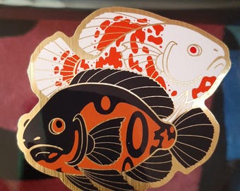 Beautiful Brushed Gold Tiger Oscars sticker