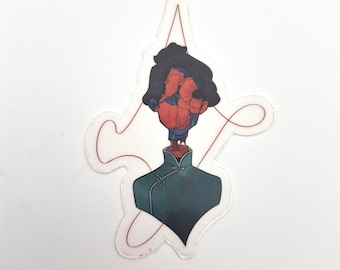 Original Art Sticker Horror Flowers