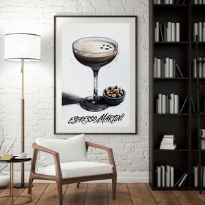 Espresso Martini Print, Espresso Martini Wall Art, Martini Print, Espresso Martini Print, Martini Art, Martini Wall Art, Happy Hour Wall Art