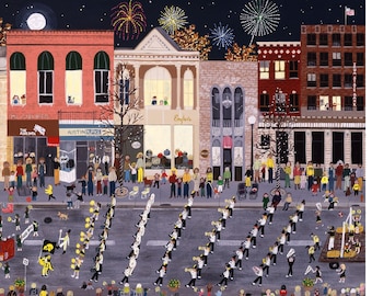 Homecoming Parade ART PUZZLE  1000 pieces  University of Iowa