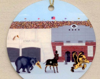 History of the University of Iowa Mascots, Herky History, Ornament Kinnick Stadium, Iowa City