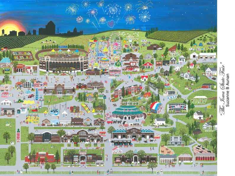 Iowa State Fair ART PUZZLE 1000 pieces image 1