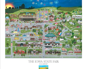 The Iowa State Fair Poster (1-30 posters) unframed (including the Butter Cow), wholesale