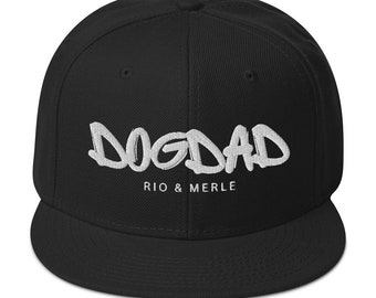 Gorra dogdad snapback personalizable / nombre del perro / regalo