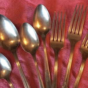 Vintage forks and spoons, silverplate Countess, Simeon L. & George H. Rogers Company Oneida LTD