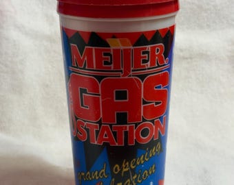 Vintage Meijer gas station travel mug grand opening mug 2002
