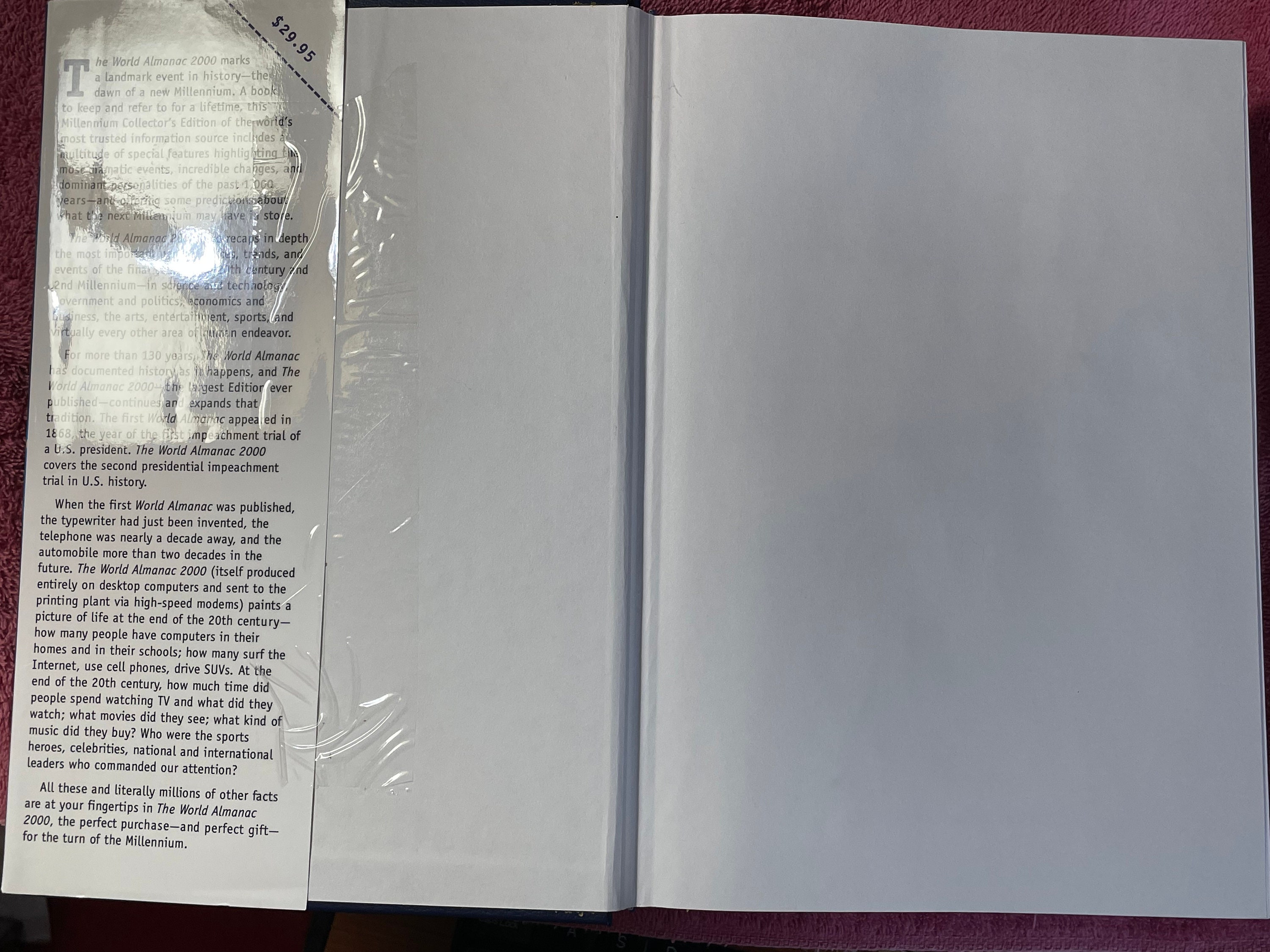 Vintage World Almanac and Book of Facts 2000 Millennium