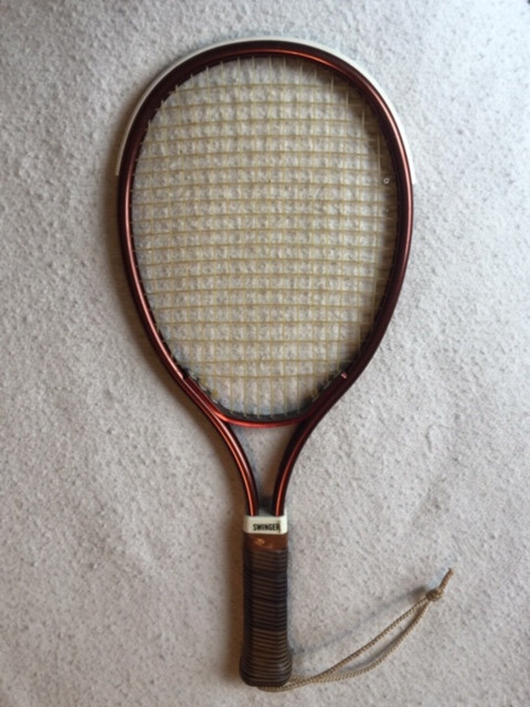 Vintage Racquetball Racquet Racket Leach Swinger Leather Handle From
