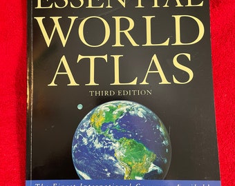 Vintage Oxford Essential Worl Atlas 3rd addition 2001