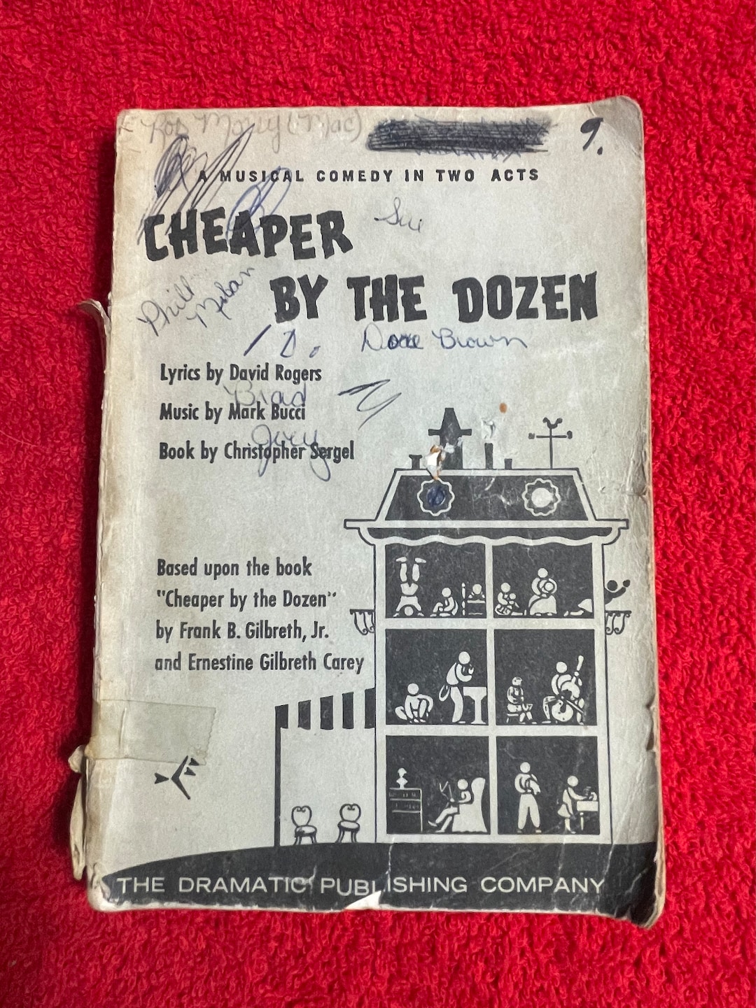 Vintage Cheaper by the Dozen Play Book 1950 by Frank B. Gilbreth, Jr