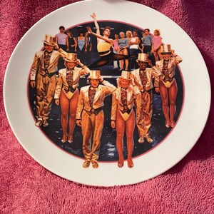 Vintage Avon Plate 'A Chorus Line' Images of Hollywood collectible porcelain plate 1985/86