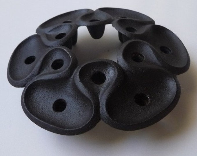 Dansk Danish Modern Cast Iron Candle Holder Etsy