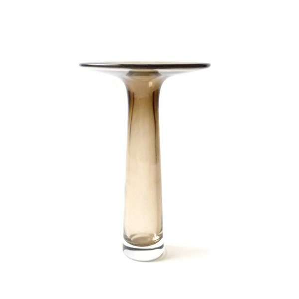 Modernist Rosenthal Smoked Glass Vase