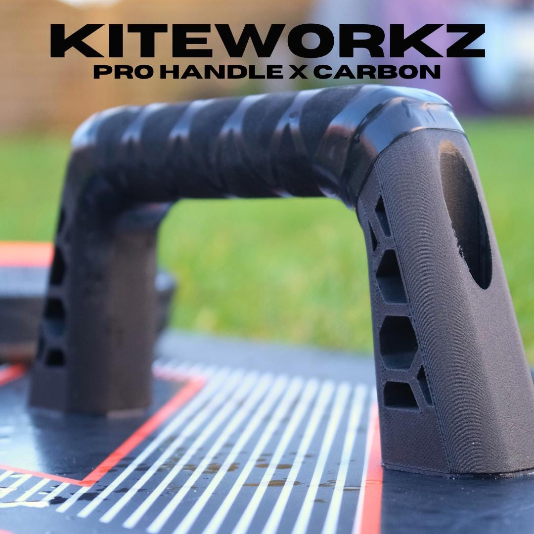 SyberDesk Poignée De Kiteboard Pour Kitesurf - Poignée Offs Métal PLA Noir Adulte