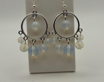 Pendientes colgantes de ópalo