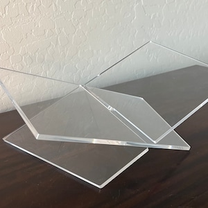Acrylic Book Stand: Clear Interlocking Display for Cookbooks, Albums