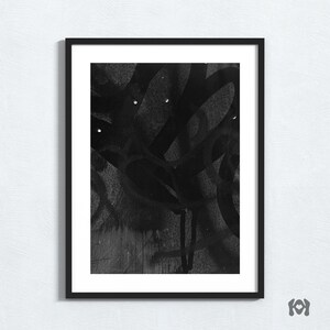 Graffiti Photography Print: Black & White Street Art (Digital Download)