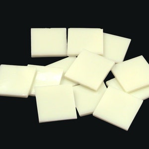 4&quot; x 8&quot; Ivory Opal  | Stained Glass, Mosaic and Fusible 96 coe Glass