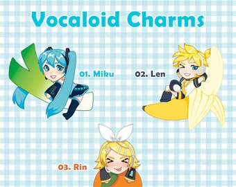 Vocaloid Acrylic Epoxy 2" Double-Sided Charms