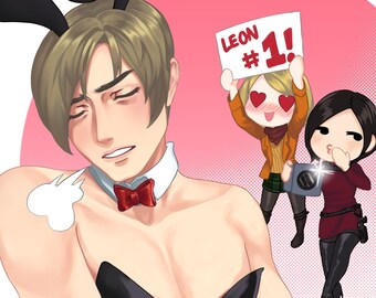 Bunnysuit Leon miniprint