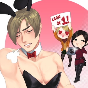 Bunnysuit Leon miniprint