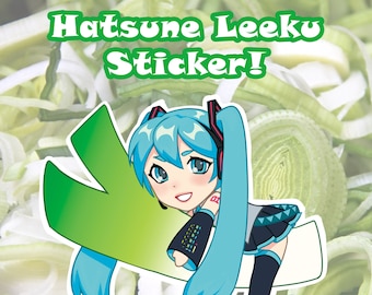 Hatsune Miku (Leeku) 3" Waterproof Vinyl Sticker