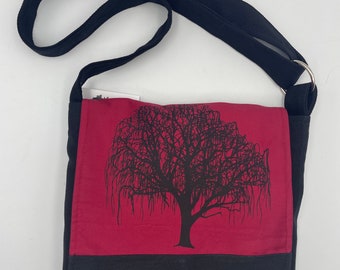 Willow Tree Messenger Bag 10” Red