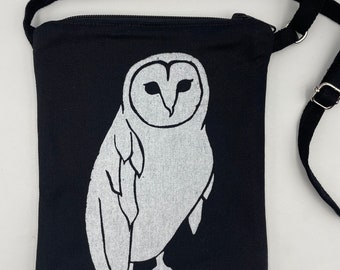 Barn Owl Passport Bag Black